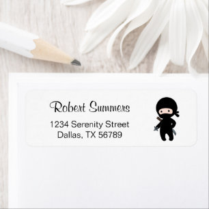 Etiqueta Pequeña Estrella de entarimado Ninja