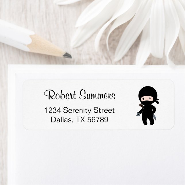 Etiqueta Pequeña Estrella de entarimado Ninja (In situ)