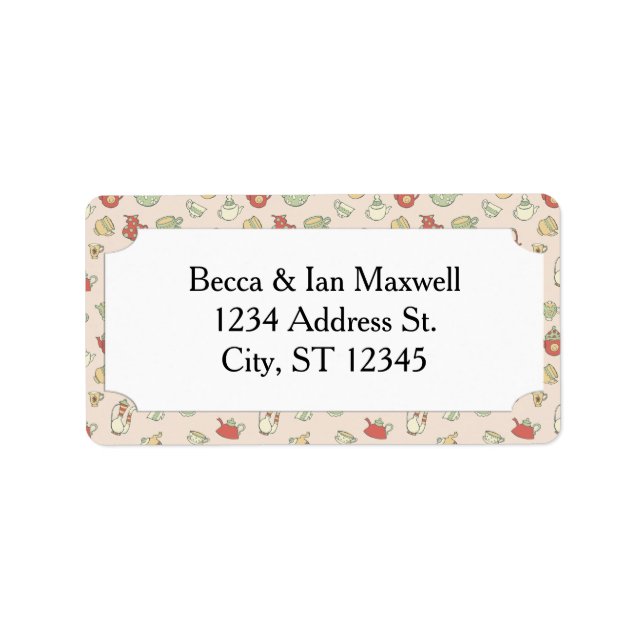 Etiqueta Pequeñas teteras (Frente)