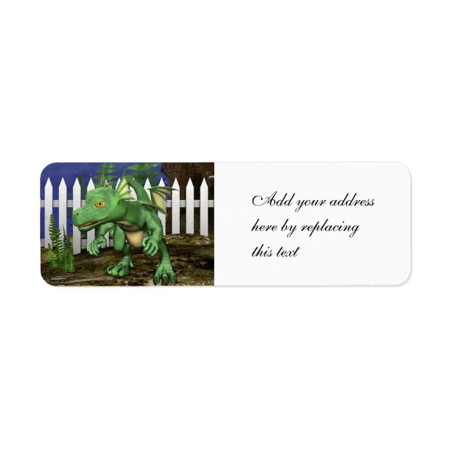 Etiqueta Pequeño dragón (Frente)