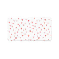 Pequeños corazones rosados