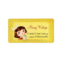 Pequeños Navidades Vintage Doll Address Labs