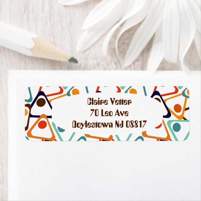 Etiqueta Pequeños triángulos de los años 70 (In situ)