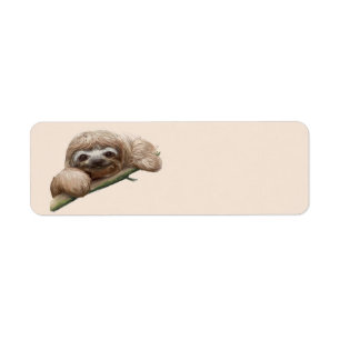 Etiqueta Pereza en una rama