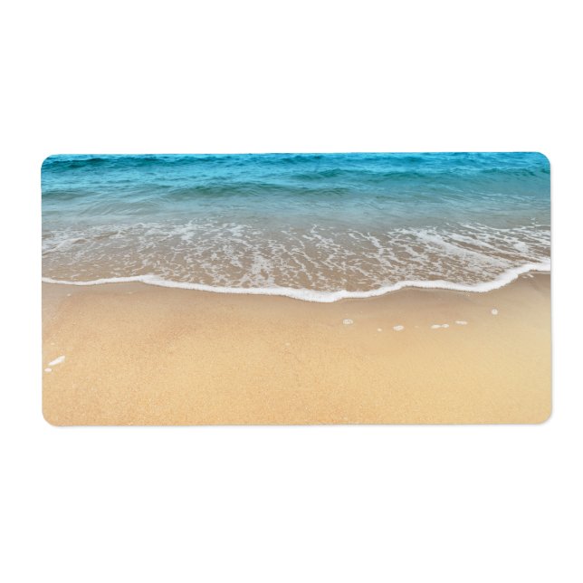 Etiqueta Perfecta playa de arena (Frente)