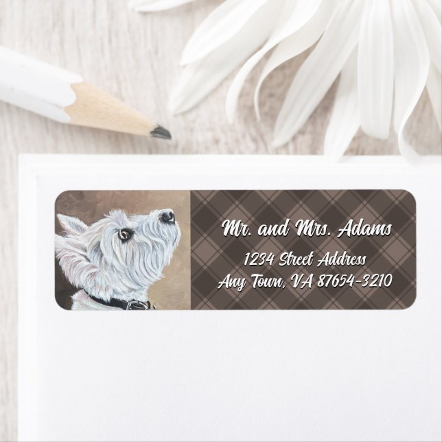 Etiqueta Perfil B de Westie (In situ)