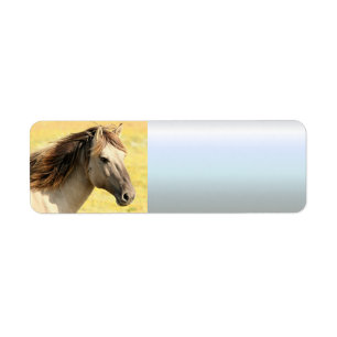 Etiqueta Perfil de caballo beige