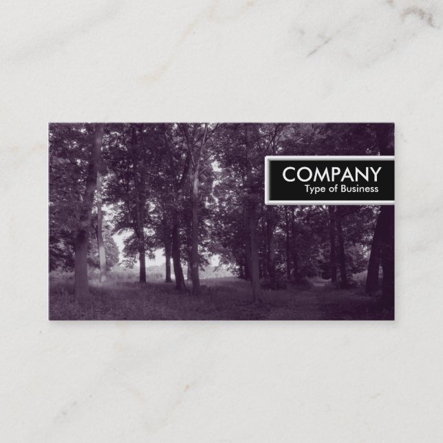 Etiqueta perimetral - Woods (Purple Toned) (Anverso)