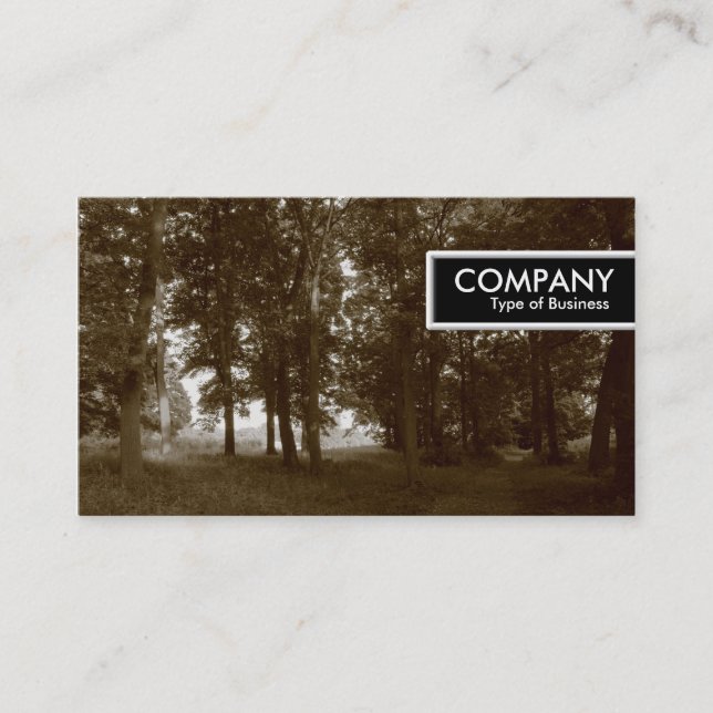 Etiqueta perimetral - Woods (Sepia Toned) (Anverso)