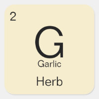 Etiqueta periódica de hierbas y especias de la tab
