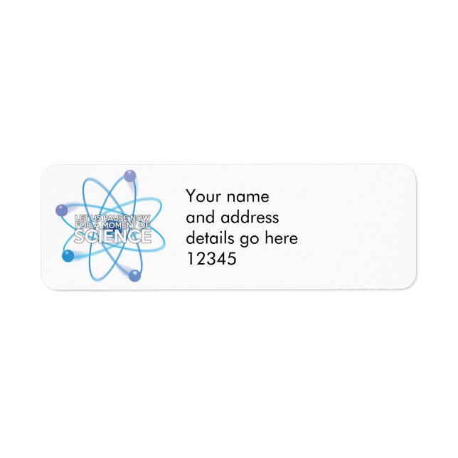 Etiqueta PERMÍTANOS PAUSAR AHORA LA ciencia (Frente)