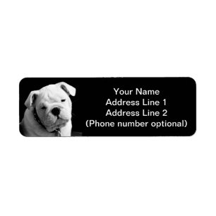 Etiqueta Perrito del bulldog