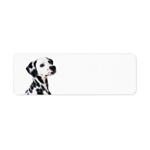 Etiqueta Perro Dalmatiano Cute