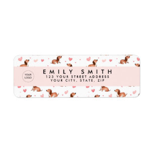 Etiqueta Perro de Dachshund Cute personalizado