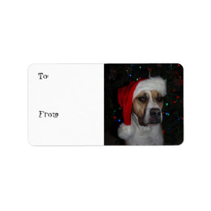 Etiqueta Perro de Santa