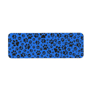 Etiqueta Perro Paws Black & White Polka Dot (Punto de polka