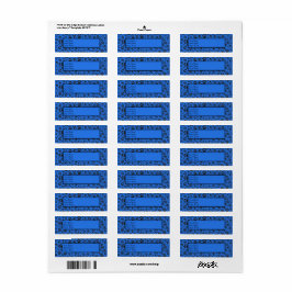 Etiqueta Perro Paws Black & White Polka Dot (Punto de polka