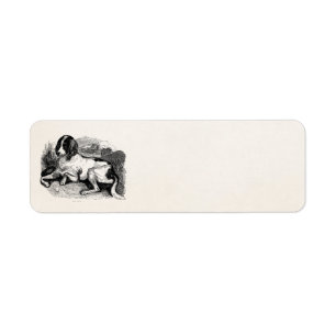 Etiqueta Perros de perros de los 1800s del perro de caza