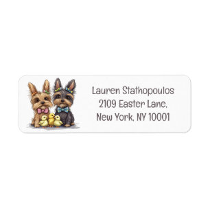 Etiqueta Perros Easter Yorkshire Terrier
