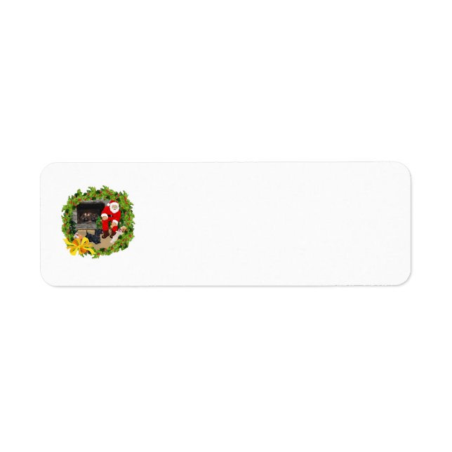 Etiqueta Perros escoceses en Navidad (Frente)