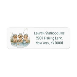 Etiqueta Perros Goldendoodle pescando