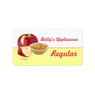 Etiqueta Personalizable Applesauce Lables