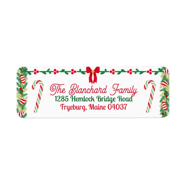 Etiqueta Personalizable bordeado de caramelos (Frente)