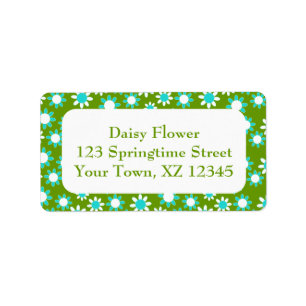 Etiqueta Personalizable Daisies