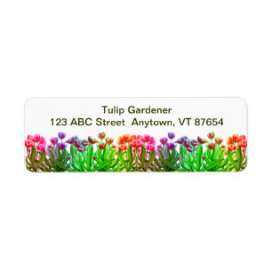 Etiqueta Personalizable del arco iris del jardín del