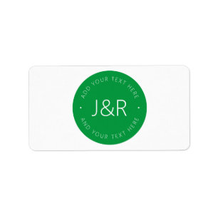 Etiqueta Personalizable elegante