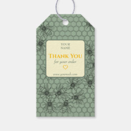 Etiqueta personalizable Green Business Gracias