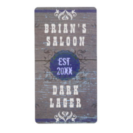 Etiqueta Personalizable Hogar Cerveza Saloon