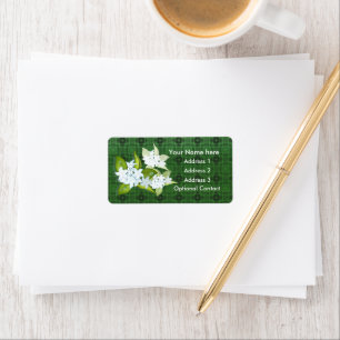 Etiqueta Personalizable Jasmine Flowers