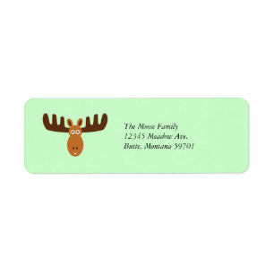 Etiqueta Personalizable Moose Head_Classic