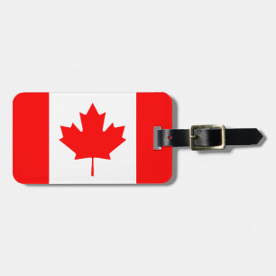 Etiqueta personalizada bandera canadiense del