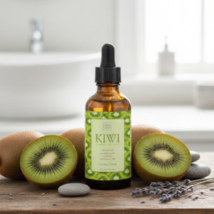 Etiqueta personalizada de aceite esencial de kiwi