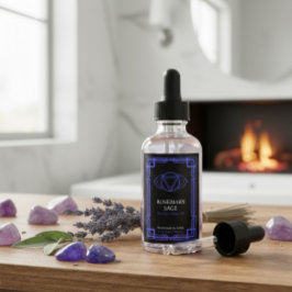Etiqueta personalizada de aceite esencial del Terc