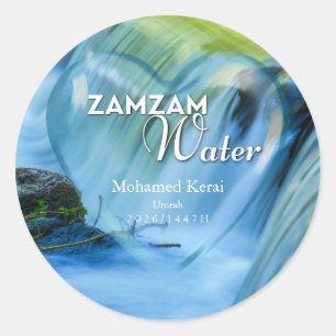 Etiqueta Personalizada de Agua Zamzam para Regalo