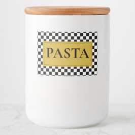 Etiqueta personalizada de barra de pasta con estil