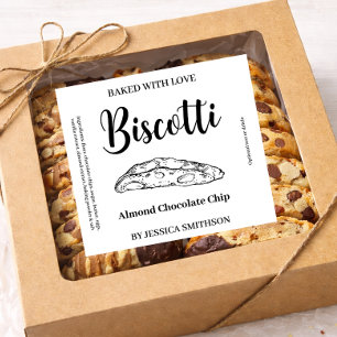 Etiqueta personalizada de Biscotti casero BIS001cp