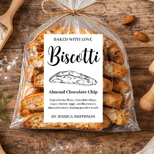 Etiqueta personalizada de Biscotti casero BIS001tr