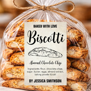 Etiqueta personalizada de biscotti casero BIS002bt