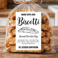 Etiqueta personalizada de biscotti casero BIS002tr