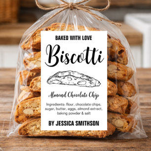 Etiqueta personalizada de biscotti casero BIS002tr