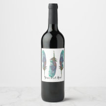Etiqueta personalizada de botellas de vino para pl
