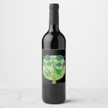 Etiqueta personalizada de botellas de vino Persona
