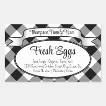 Etiqueta personalizada de cartón de huevos de gran