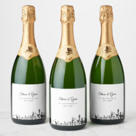 Etiqueta personalizada de champán de St. Augustine