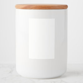 Etiqueta personalizada de contenedor de alimentos 