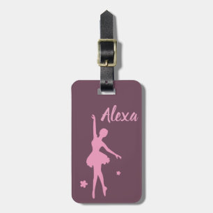 Etiqueta personalizada de equipaje de Ballerina pa